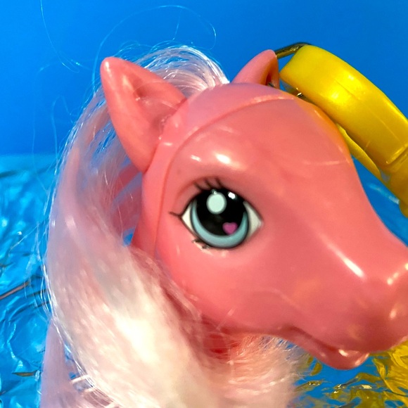 MY LITTLE PONY G3 VTG 2003 PINKIE PIE PONY HEAD CLIP ON POP TOPPERS OR KEYCHAIN - Picture 10 of 11